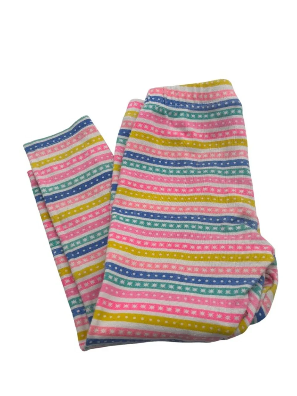 Trolls Girls Rainbow Striped Leggings Sz. 3T